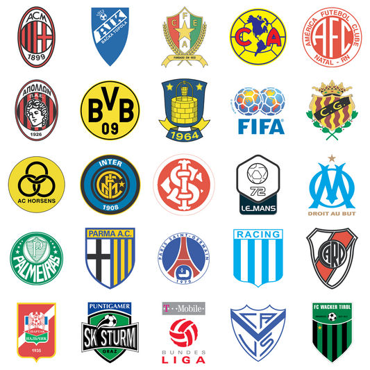 200+ International Football Club Logos – Digital Collection