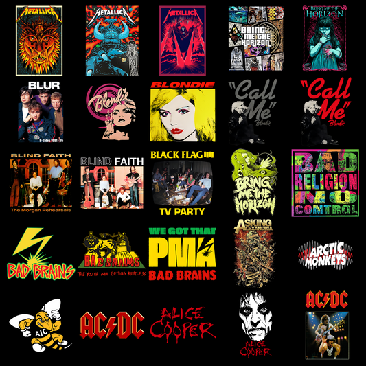 25 Iconic Band Digital Artworks – Premium Rock Collection