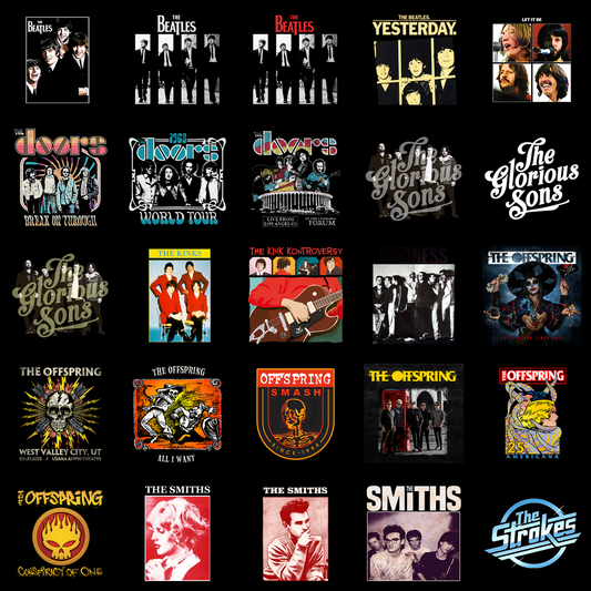 Ultimate 25 PNG Rock Band Artwork Files - Instant Download Pack