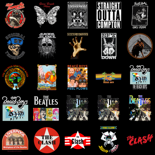 Legendary 25 Band Artwork Set – Abbey Road, Compton & More