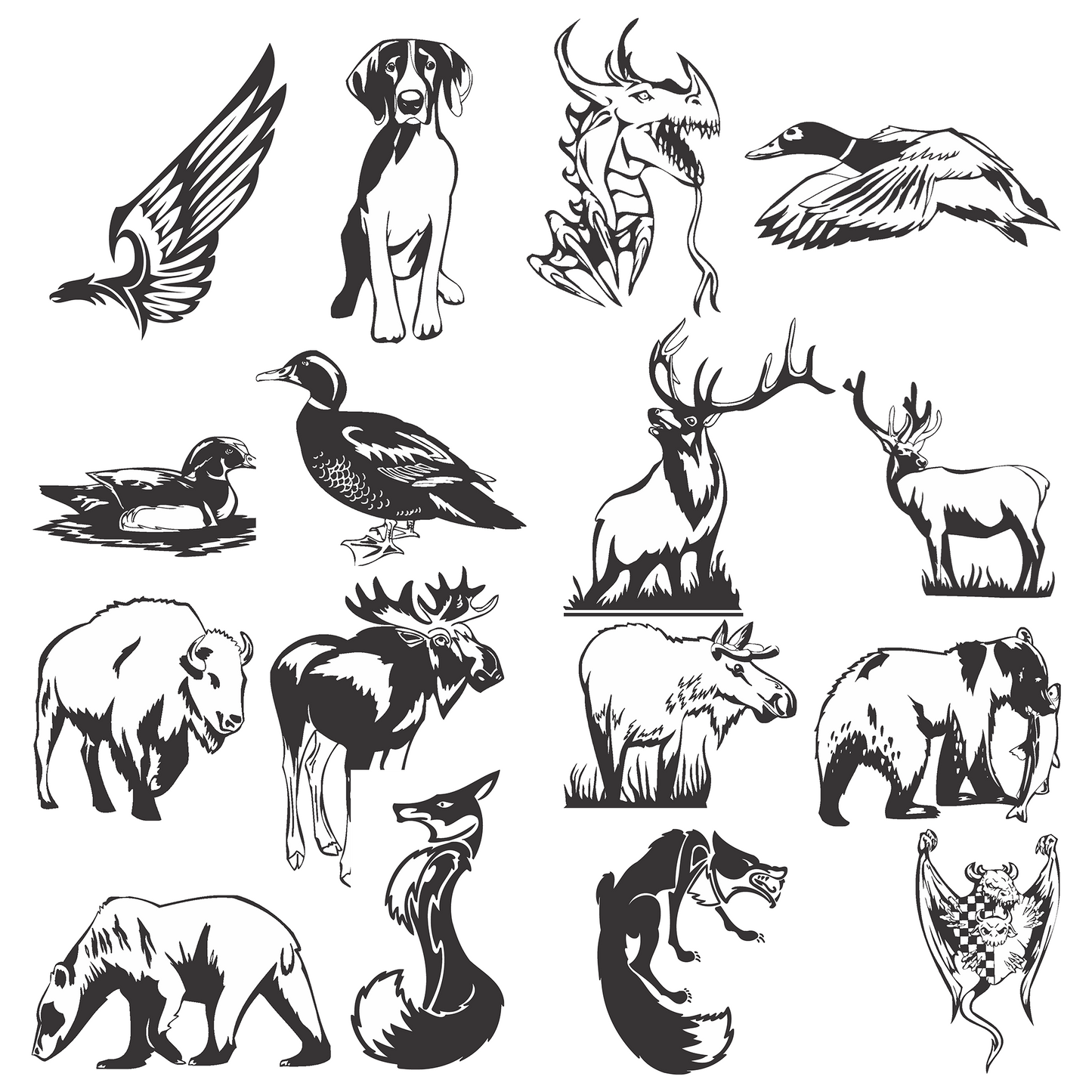400++ Farm Animal Clipart – Cute Digital Artwork Set