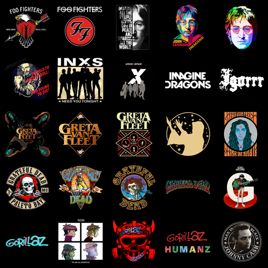 25 Trending Rock & Indie Band Posters โ Digital Art Collection