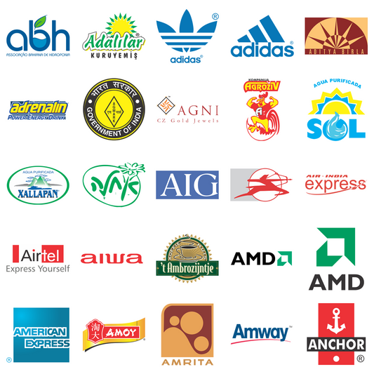 25 Designs Famous Brand Logo Bundle