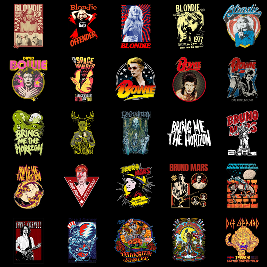 Pop Rock 25 PNG Collection - From Blondie to Bruno Mars
