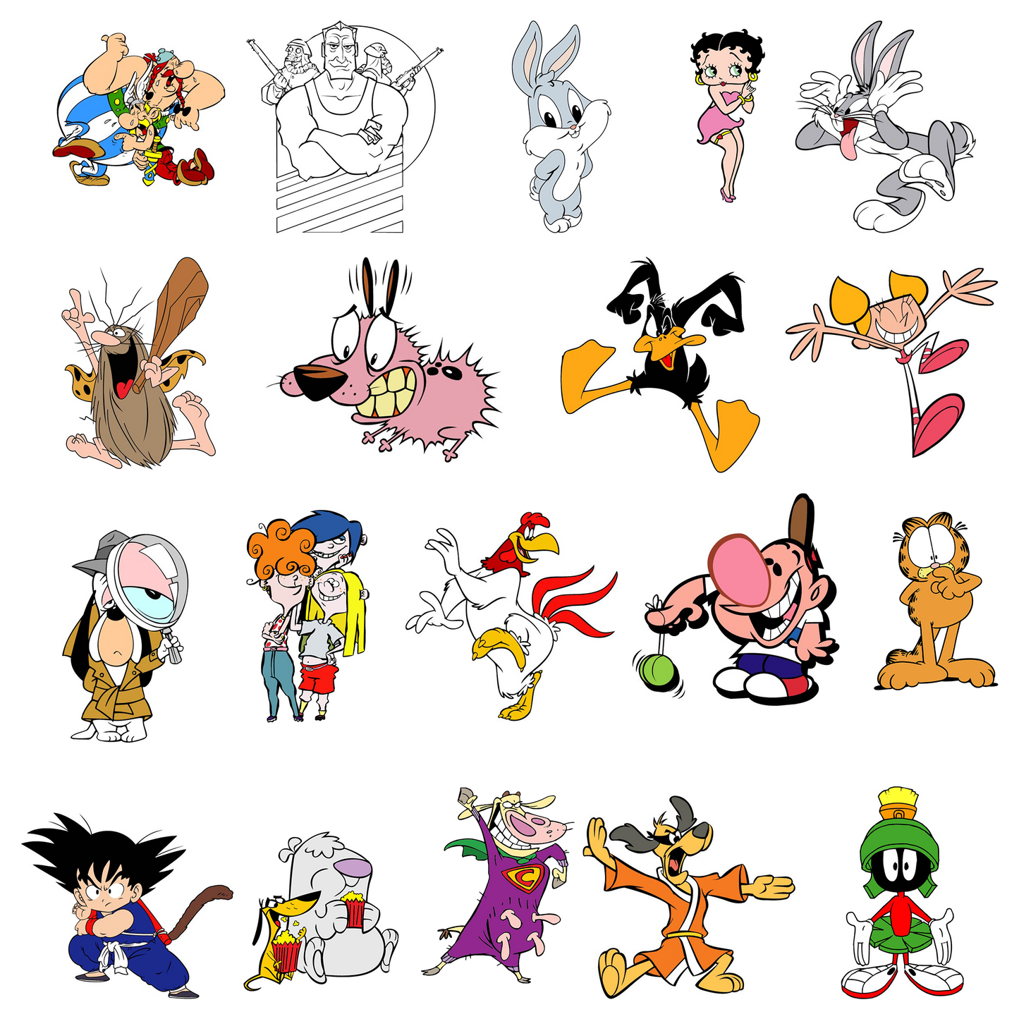 200+ Famous Cartoon Artwork β Printable Digital Collectional