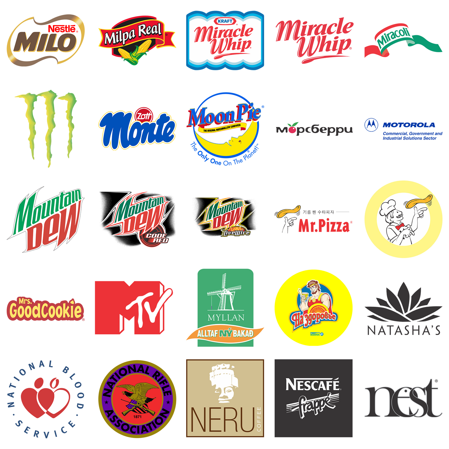 25 Designs Famous Brand Logo Bundle Vol. 13