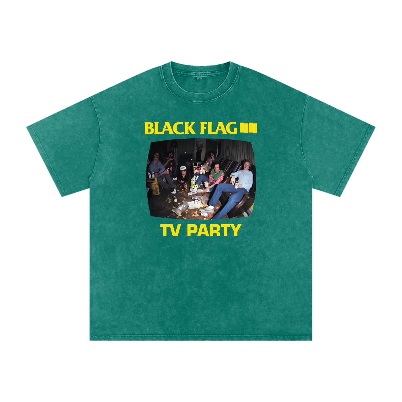 Black Flag,TV Party,punk rock,hardcore punk,vintage music,band merch,rock poster,80s punk,alternative rock,underground music