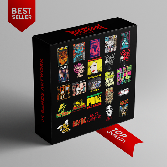 25 Iconic Band Digital Artworks – Premium Rock Collection