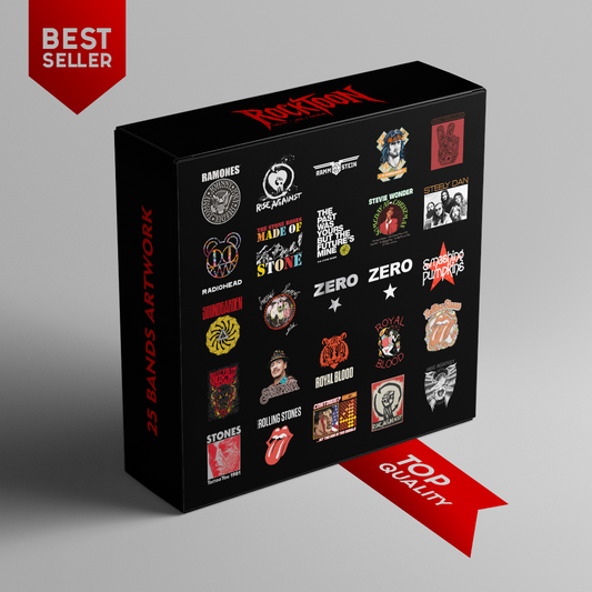 25 Legendary Band Posters – Premium Rock & Alternative Digital Art Pack