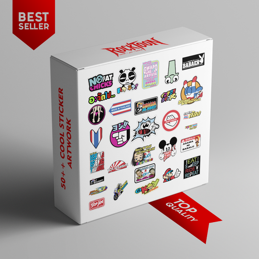 50++ Trendy Sticker Pack – Digital Street Style & Meme-Inspired Art Series 3