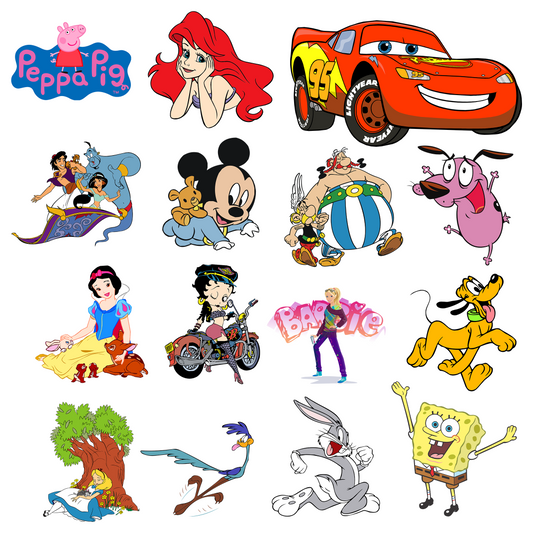 200+ Famous Cartoon Artwork – Printable Digital Collectional Vol. 4