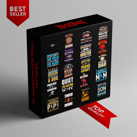 20 Cool American Football T-Shirt Designs – Instant Download