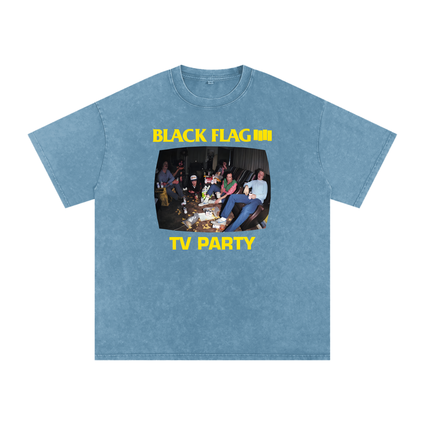 Black Flag,TV Party,punk rock,hardcore punk,vintage music,band merch,rock poster,80s punk,alternative rock,underground music