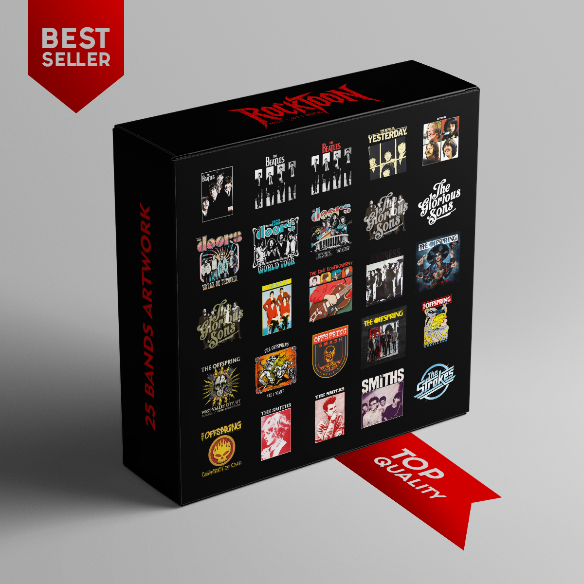 Ultimate 25 PNG Rock Band Artwork Files - Instant Download Pack