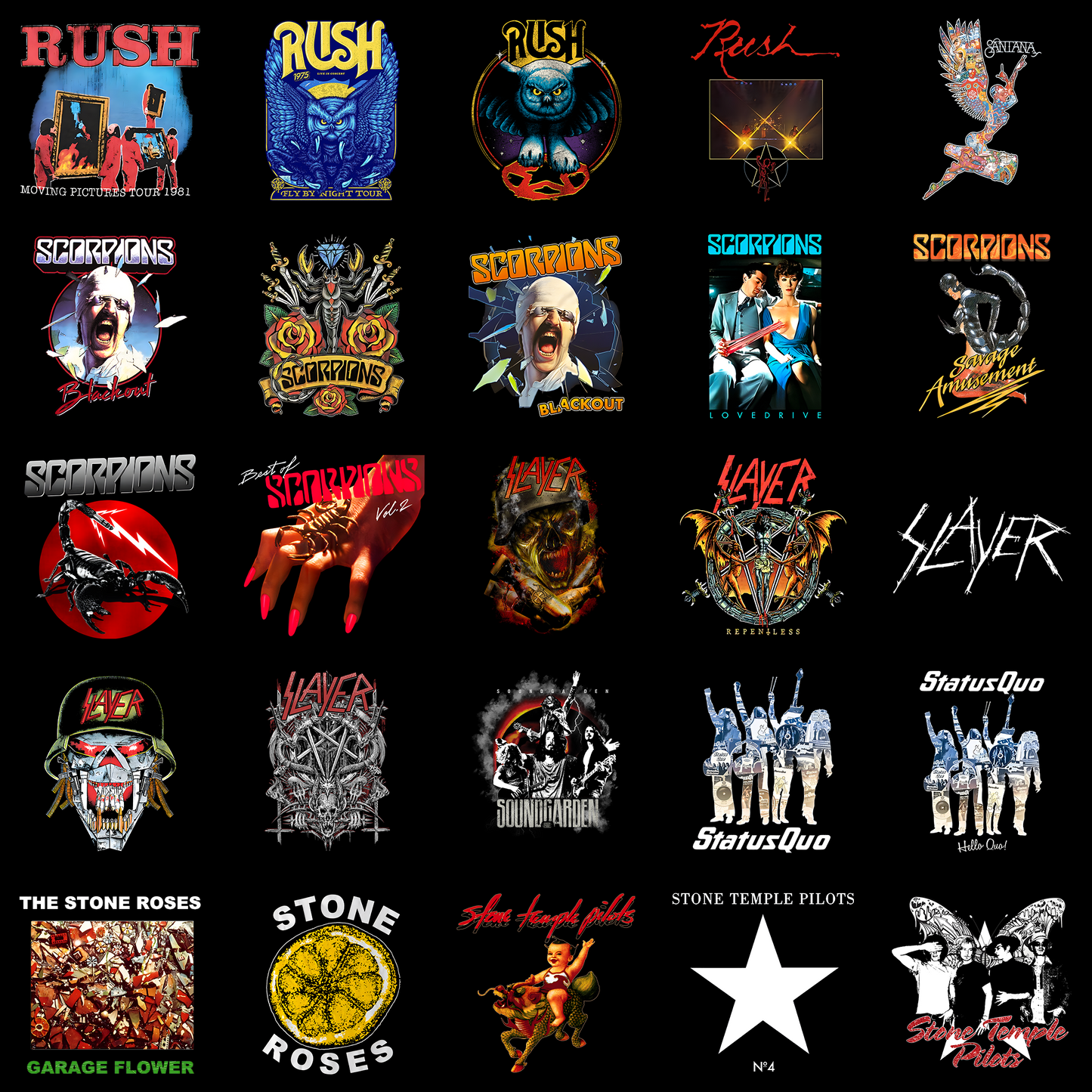 Heavy Rock 25 Digital PNG Files – For Music & Art Lovers