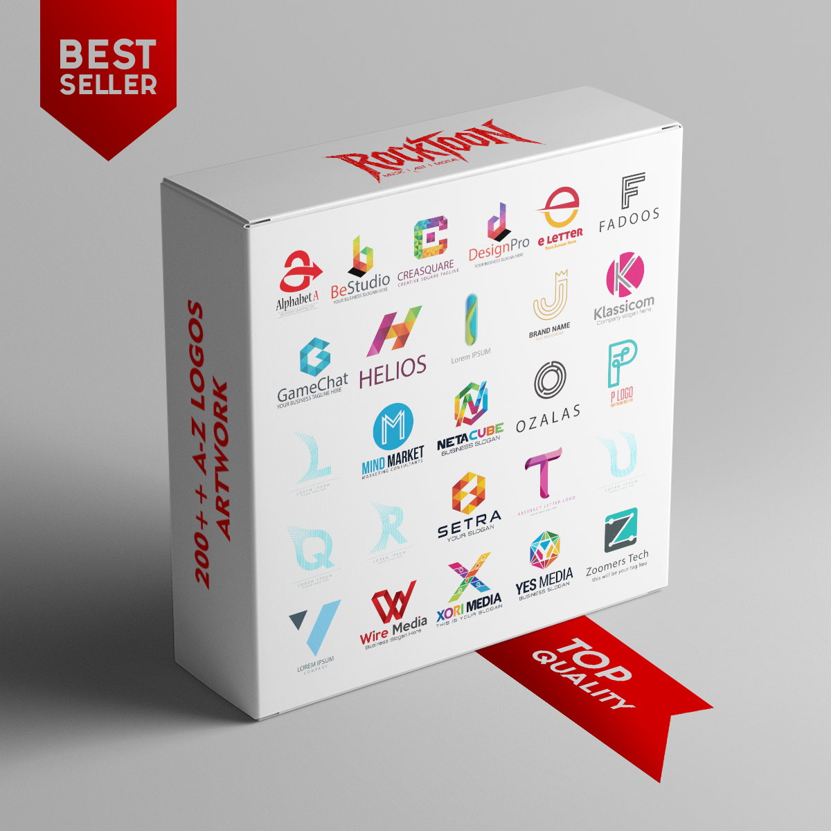 200++ A-Z Editable Business Logos Pack