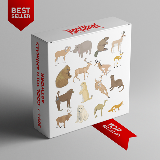 300+ Wild Animal Clipart Bundle
