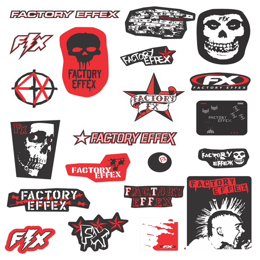 Factory EFFEX Style Sticker Set – 21 Cool Punk Rock Inspired Decals