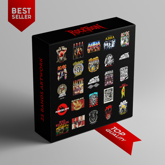 Ultimate Rock Band Digital Artwork Collection – 25 Designs