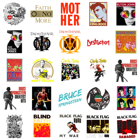25 Punk & Rock Legends – Digital Band Bundle PNG