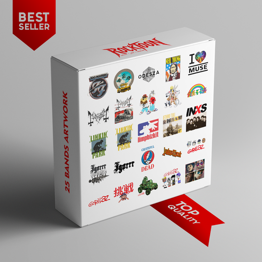25 Modern Rock & Alternative Band Posters – Digital Art Pack