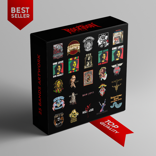 Legendary Music Artists Digital Artwork Collection – 25 Designs