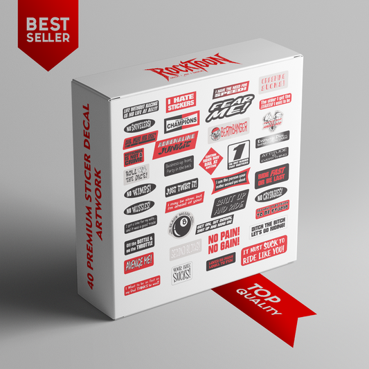 Funny & Savage Riding Quote Stickers – 40 Premium Editable Designs