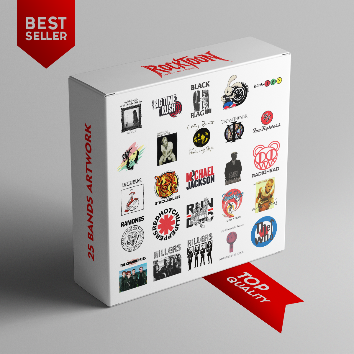 Top Quality Rock & Alternative Band 25 Artwork Bundle
