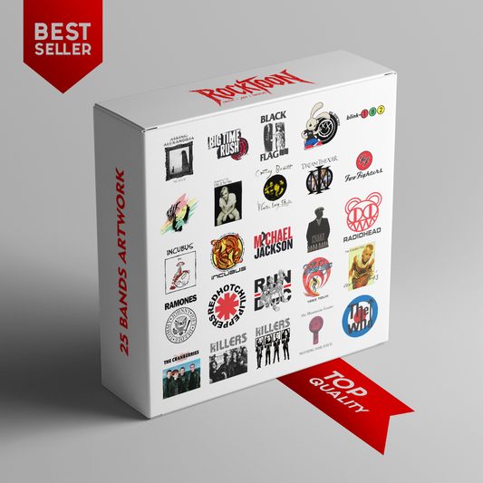 Top Quality Rock & Alternative Band 25 Artwork Bundle