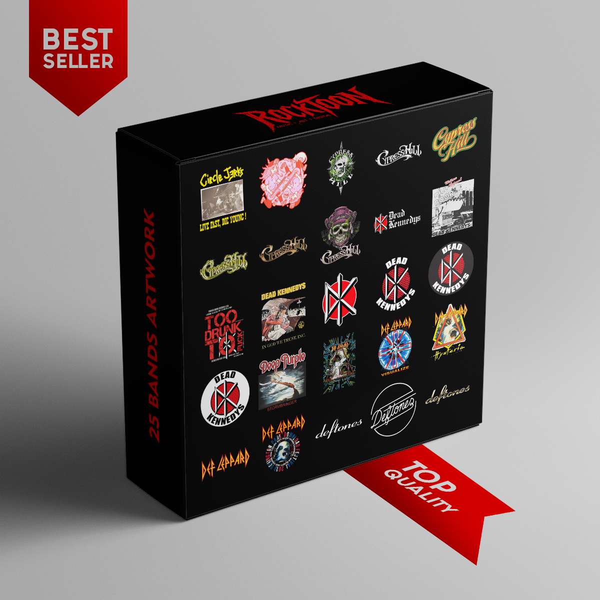 25 Punk & Rock Band Artworks – High-Quality Digital Collection