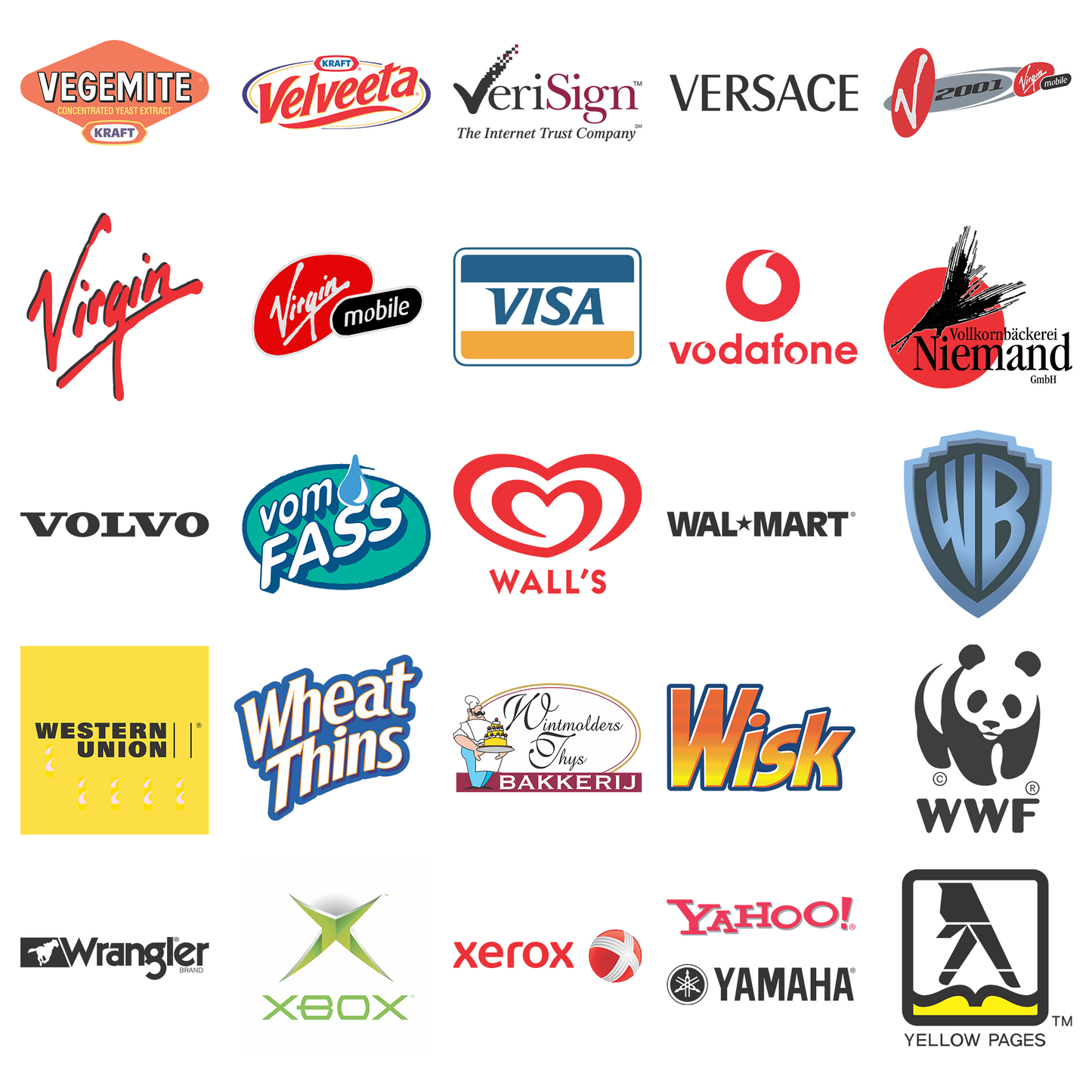 25 Designs Famous Brand Logo Bundle Vol. 21