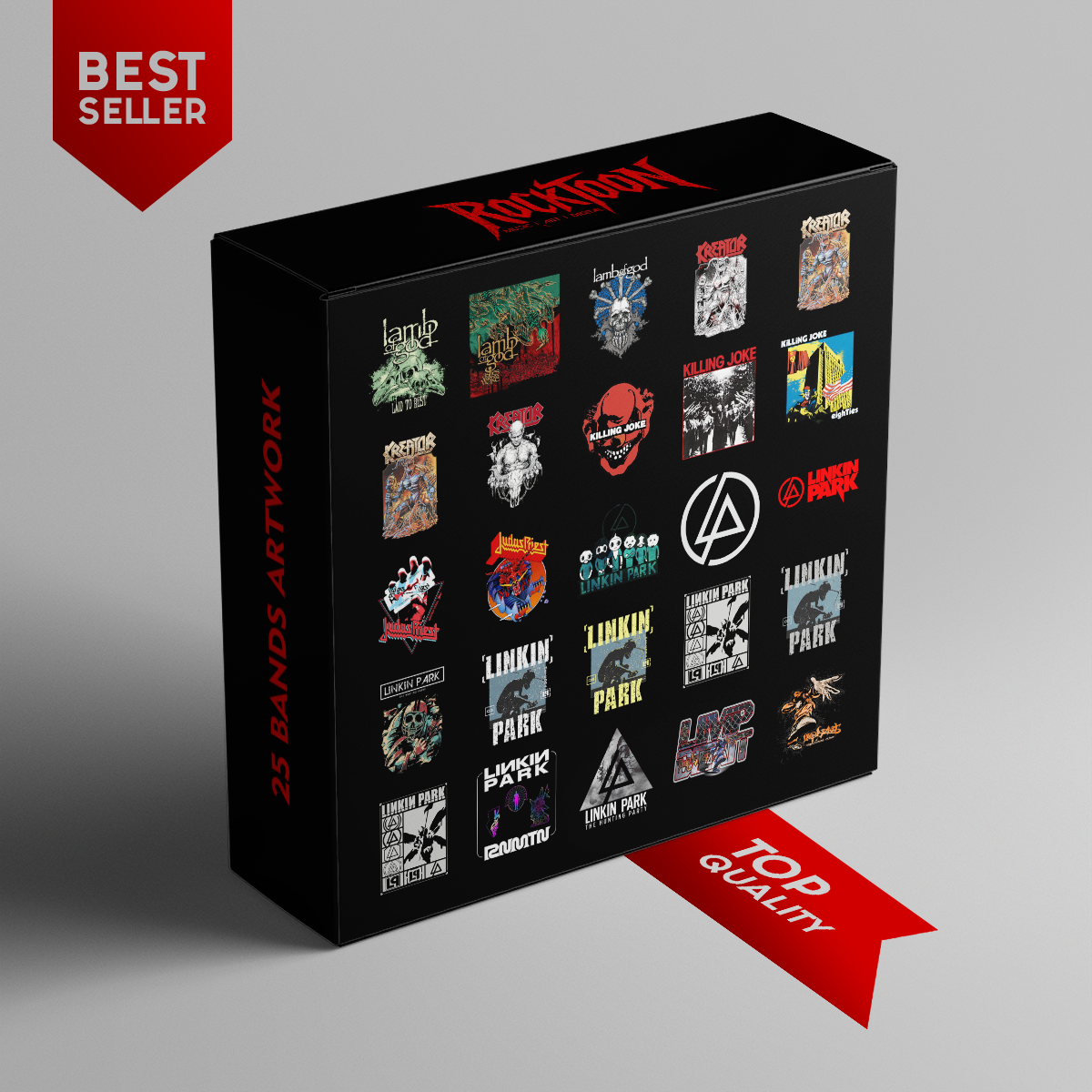 25 Heavy Metal & Nu-Metal Band Bundle PNG