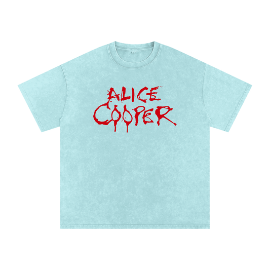alice cooper t shirt,alice cooper logo shirt,shock rock merch,gothic rock t shirt,horror rock band tee,vintage alice cooper shirt,alice cooper graphic tee,alice cooper fan clothing,alice cooper concert merch,rock legend logo shirt