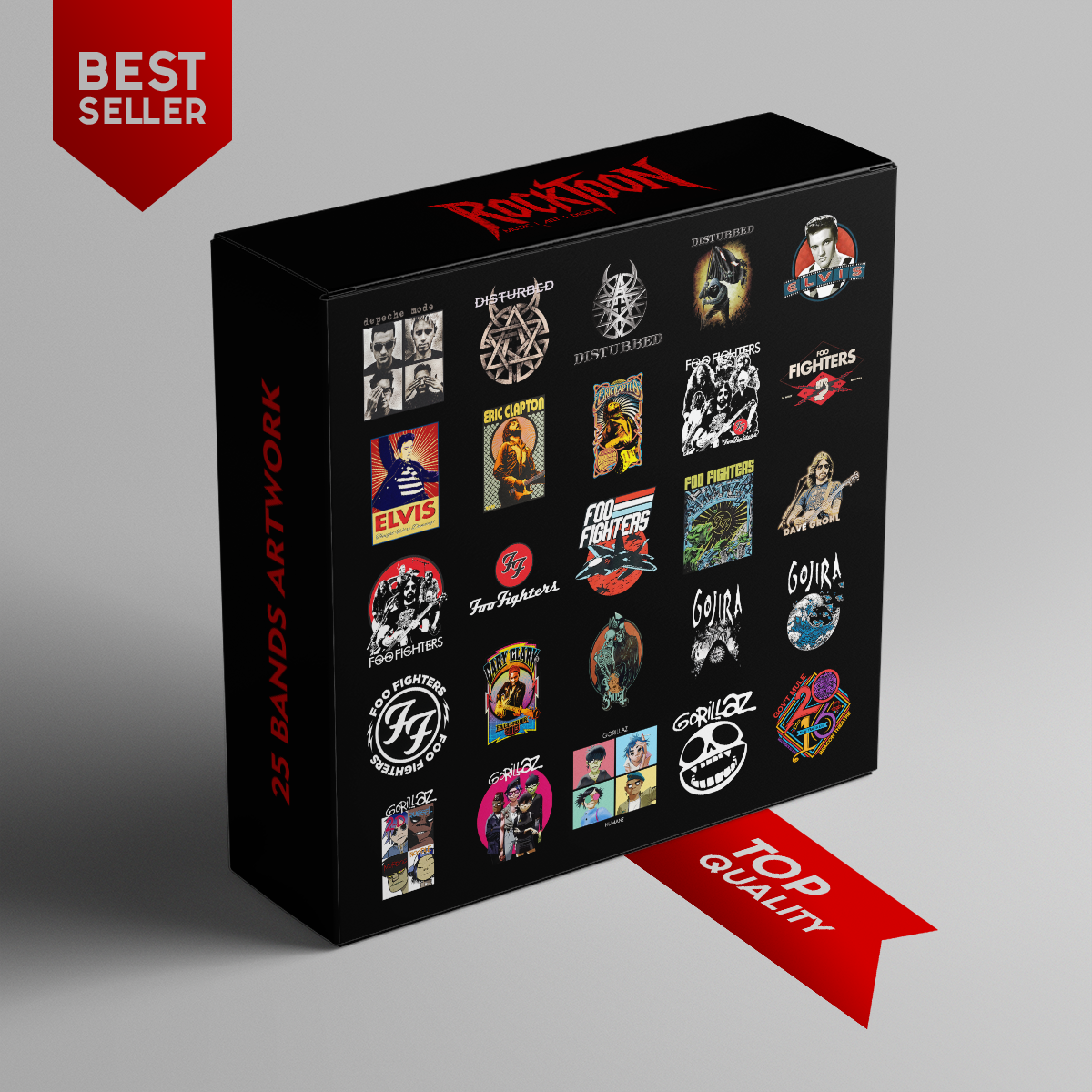 Best-Selling Rock & Alternative Band Digital Art Collection - 25 Designs