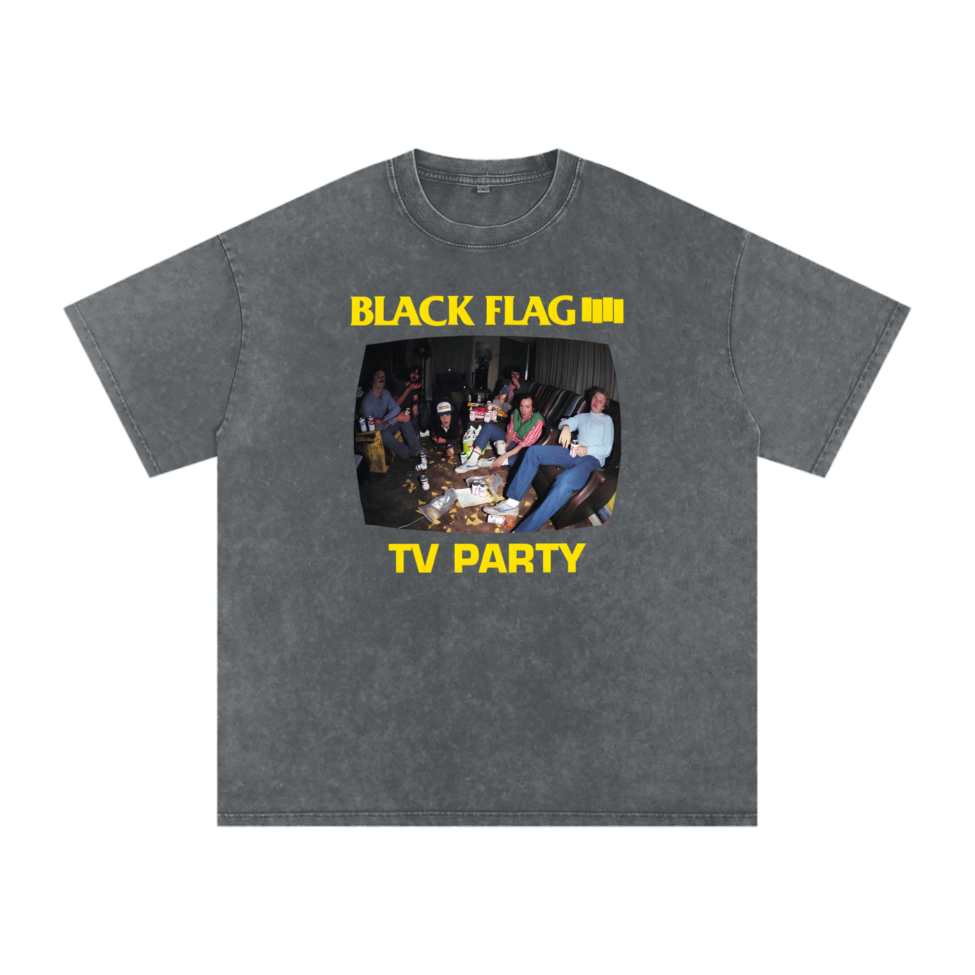 Black Flag,TV Party,punk rock,hardcore punk,vintage music,band merch,rock poster,80s punk,alternative rock,underground music