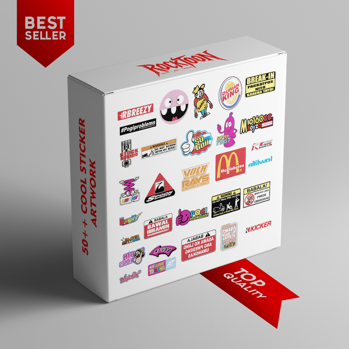 50++ Trendy Sticker Pack – Digital Street Style & Meme-Inspired Art