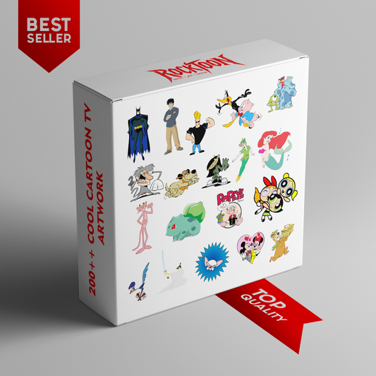 200+ Famous Cartoon Artwork – Printable Digital Collectional Vol. 2