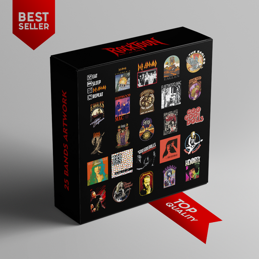 25 Digital Art Bundle - Eagles, Gojira, Fleetwood Mac & More