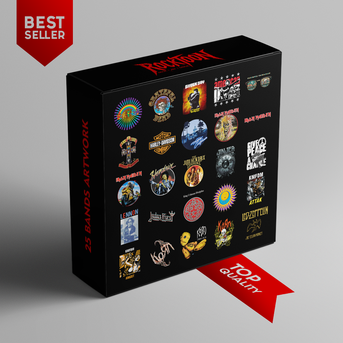Top Rock & Metal Bands Artwork Set – 25 Digital Files