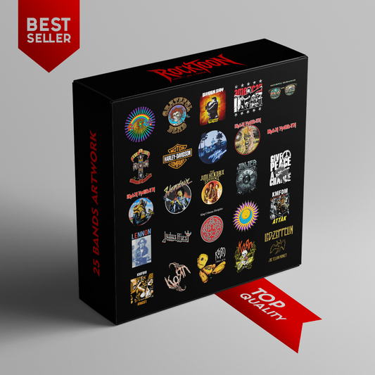 Top Rock & Metal Bands Artwork Set – 25 Digital Files