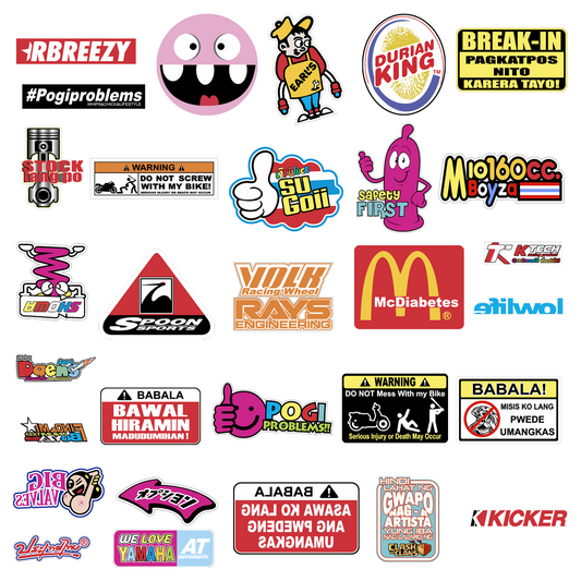 50++ Trendy Sticker Pack – Digital Street Style & Meme-Inspired Art