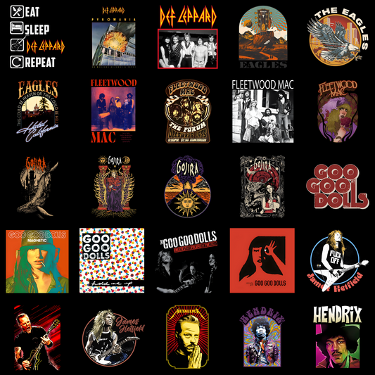 25 Digital Art Bundle - Eagles, Gojira, Fleetwood Mac & More