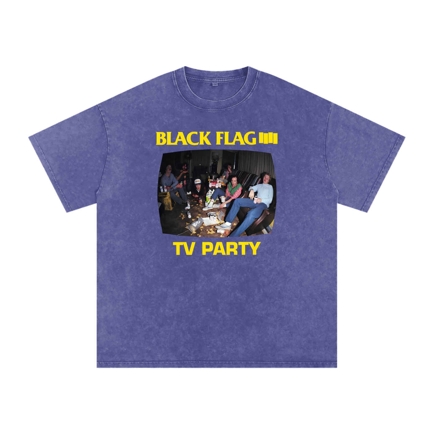 Black Flag,TV Party,punk rock,hardcore punk,vintage music,band merch,rock poster,80s punk,alternative rock,underground music