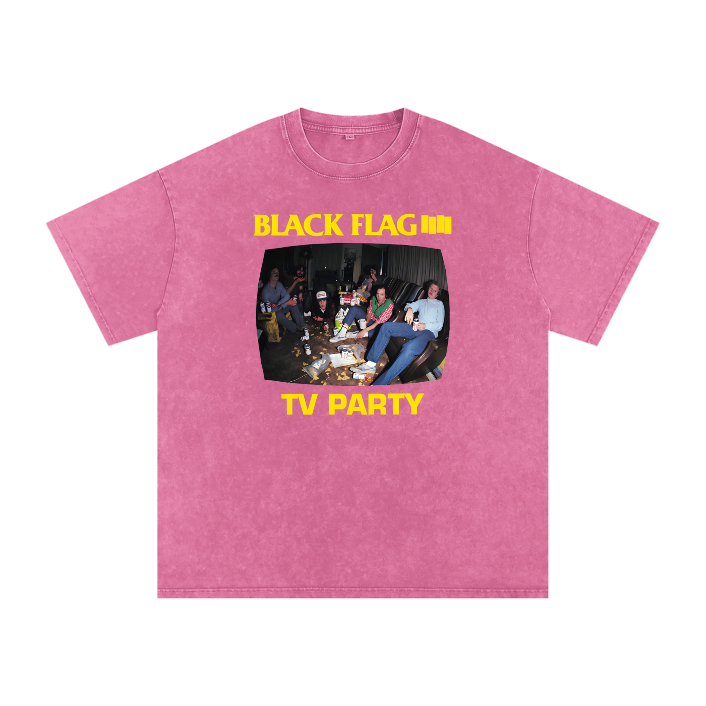 Black Flag,TV Party,punk rock,hardcore punk,vintage music,band merch,rock poster,80s punk,alternative rock,underground music