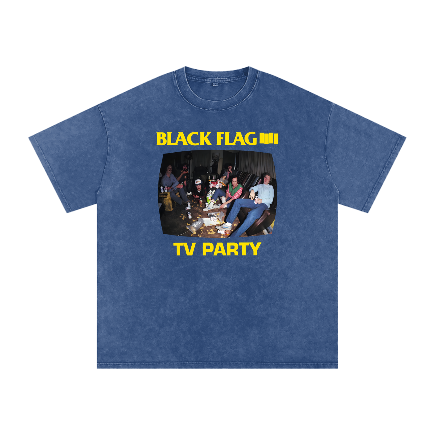 Black Flag,TV Party,punk rock,hardcore punk,vintage music,band merch,rock poster,80s punk,alternative rock,underground music